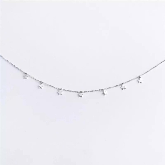 Trendy “Star Spangled” Minimal Choker BohoNecklace - Picture 6 of 9